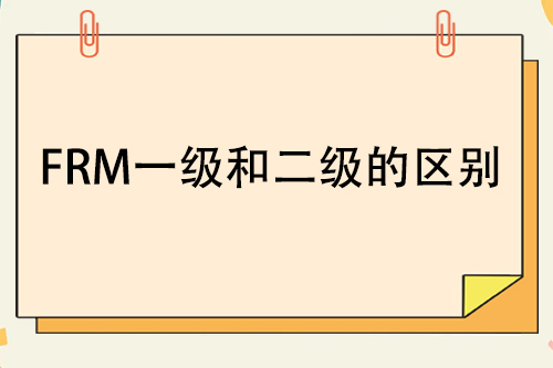 frm一级和二级的区别在哪里？